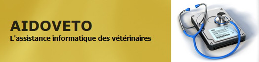 Aidoveto.com, assistance informatique pour les vétérinaires géré par un vétérinaire logo Aidoveto.com