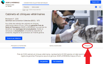 Prévention AG2R cabinets et cliniques vétérinaires