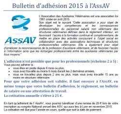 Bulletin adhésion AssAV 2015 2016