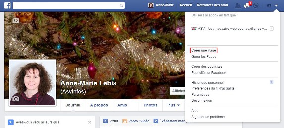 Créer une page facebook 2
